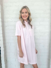 Load image into Gallery viewer, Brunch Date Light Pink Shirt Dress