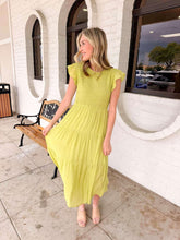 Load image into Gallery viewer, Leave It All Behind Lime Dress
