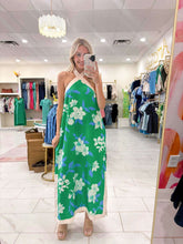 Load image into Gallery viewer, Tropical Moves Green Dress