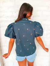 Load image into Gallery viewer, For The Times Navy Top