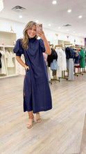 Load image into Gallery viewer, Stay Awhile Navy Dress