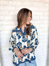 Load image into Gallery viewer, Know It All Blue Top