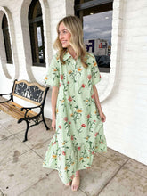 Load image into Gallery viewer, Greenery Gardens Floral Dress