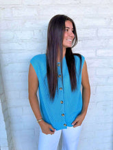 Load image into Gallery viewer, Refine Your Design Blue Top