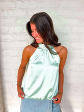Load image into Gallery viewer, From The View Light Sage Halter Top