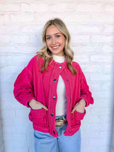 Load image into Gallery viewer, Love Me Vintage Fuschia Cardigan Top