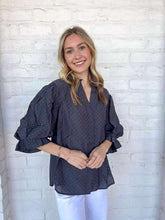 Load image into Gallery viewer, Show You Care Gray Rhinestone Top