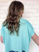 Load image into Gallery viewer, Here When Needed Mint Sky Top