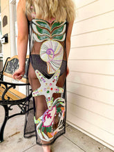Load image into Gallery viewer, Queen Of Sparkles Black Multi Shell Coverup Midi Dress