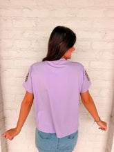 Load image into Gallery viewer, Jordan Amanda Purple Tiger Head Top