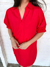 Load image into Gallery viewer, Calm Cool And Collected Red Dress