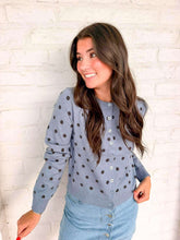 Load image into Gallery viewer, Poker Face Blue Sweater