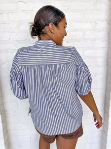 On My Side Blue Top