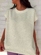 Load image into Gallery viewer, In A Daydream Heather Vanilla Scuba Top