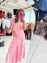 Load image into Gallery viewer, Back To You Stripe Pink Dress