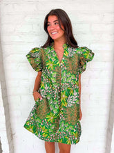 Load image into Gallery viewer, Dream Of You Green Jacquard Dress