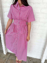 Load image into Gallery viewer, Signs of Stripes Pink Dress