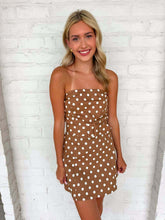 Load image into Gallery viewer, Better Together Brown Polka Dot Dress