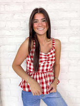 Load image into Gallery viewer, Real Good Time Red &amp; White Top