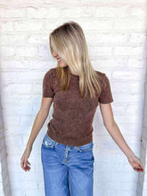 Load image into Gallery viewer, Moving Away Brown Knit Tee