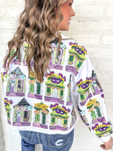 Load image into Gallery viewer, Queen Of Sparkles White Multi Nola Porches Sweatshirt