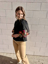 Load image into Gallery viewer, Sweetest Direction Black Puff Sleeve Top