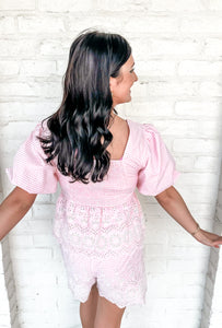 Peplum Palace Pink Set