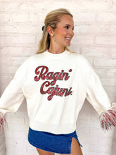 Load image into Gallery viewer, Queen Of Sparkles University Of Louisiana At Lafayette Feathered Sleeve Sweater