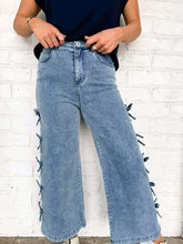 Load image into Gallery viewer, Seeing Bows Denim Pants