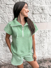 Load image into Gallery viewer, Relay The Message Green Gingham Set