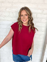 Load image into Gallery viewer, First To Know Cabernet Sweater Vest