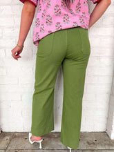 Load image into Gallery viewer, Give Me A Minute Sage Pants