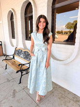 Load image into Gallery viewer, Care For Me Blue Midi Dress