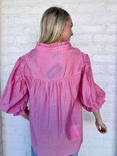 Load image into Gallery viewer, Show You Care Pink Rhinestone Top