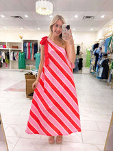 Load image into Gallery viewer, Stripes Of Hope Pink  Dress