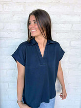 Load image into Gallery viewer, Rock Your Way Navy Top