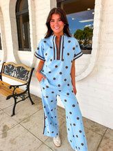 Load image into Gallery viewer, Polka Dot Fever Peri Blue Pant Set