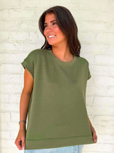 Load image into Gallery viewer, In A Daydream Olive Scuba Top