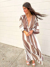Load image into Gallery viewer, Here And Now Taupe Maxi Dress