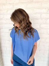 Load image into Gallery viewer, Here When Needed Cornflower Blue Top