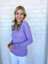 Load image into Gallery viewer, Even Then Lavender Top