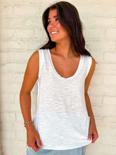 Load image into Gallery viewer, Coffee Run White Tank