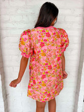 Load image into Gallery viewer, Blooming Season Pink Jacquard Dress