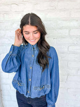 Load image into Gallery viewer, The Pretty Please Light Denim Top