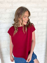 Load image into Gallery viewer, First To Know Cabernet Sweater Vest