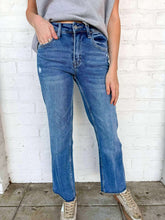 Load image into Gallery viewer, Forever &amp; Always High Rise Ankle Straight Denim Jean