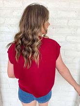 Load image into Gallery viewer, First To Know Cabernet Sweater Vest