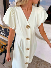 Load image into Gallery viewer, Cruise On The Coast Cream Dress