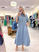 Load image into Gallery viewer, The Only Thing Light Denim Dress