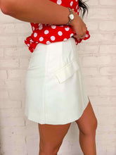 Load image into Gallery viewer, Say More Pocket White Skirt